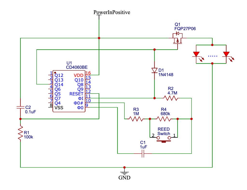 circuit diagram for the Timer-off Delay Switch
