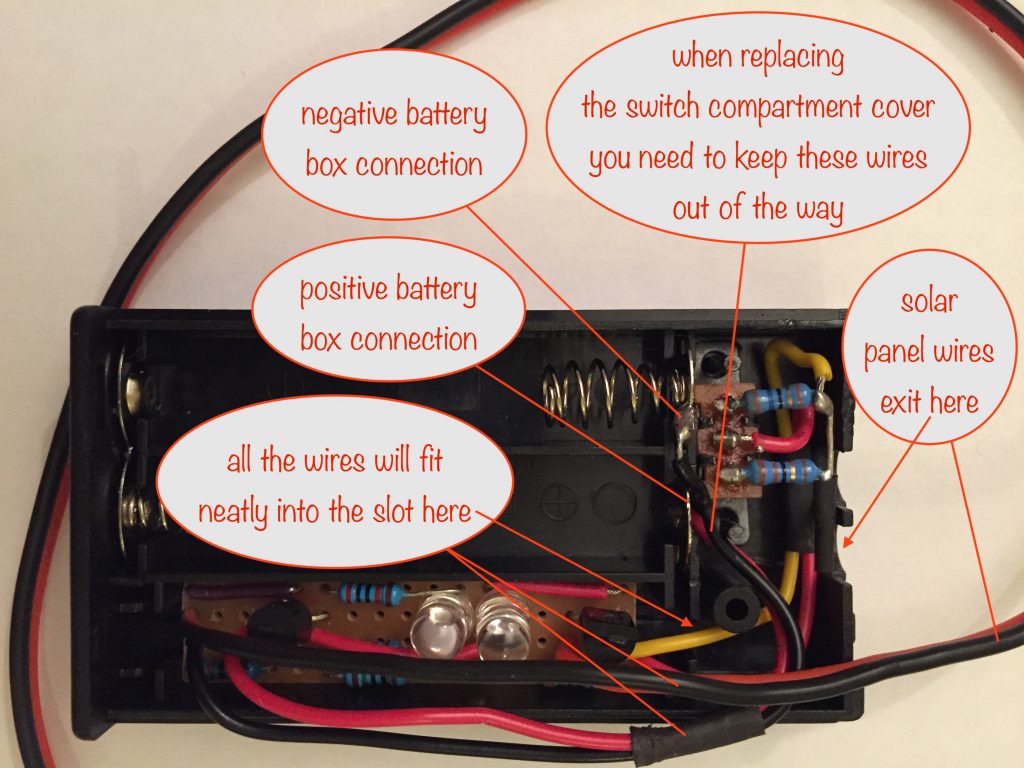 photo showing everything in place in the battery box