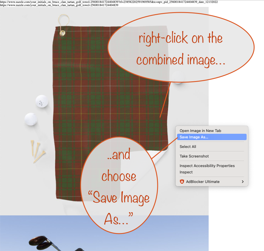 a screenshot of the context menu you get when you right click the combined image - the one where you choose to "Save Image As..."