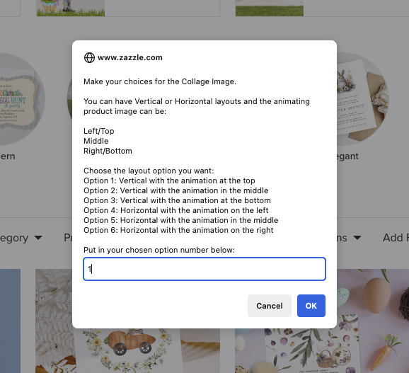 a screenshot showing the dialog box you get when you click a bookmarklet